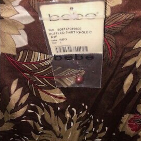 Bebe Gorgeous Tie Neck Top - Picture 6 of 6